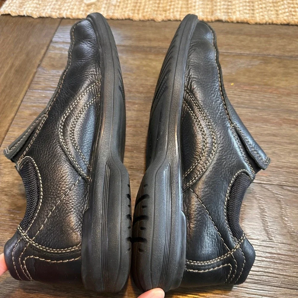 Clarks Collection Sherwin Time‎ Mens Leather Slip On Loafers Black Size 9.5M